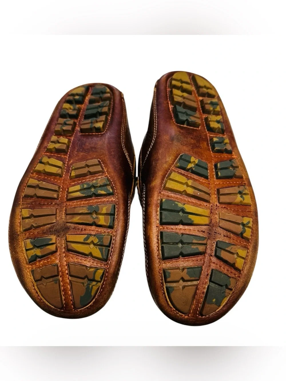 Trask Derek Men's Brown Leather Penny Loafers Moccasin Slippers Size 9M